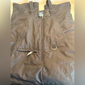 Arctic Quest Boys XL (18) Black Snow Bib Ski Pants Insulated Winter Overalls